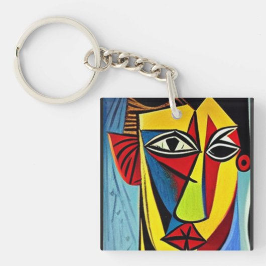 Abstracte Kunst Sleutelhanger (voorkant)