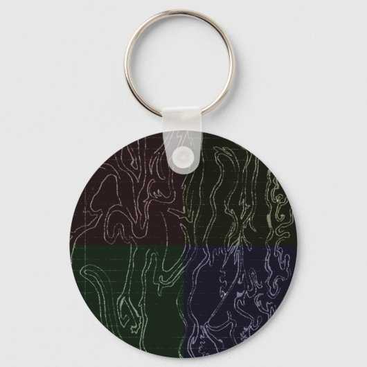 Abstracte Kunst Sleutelhanger (Voorkant)