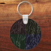 Abstracte Kunst Sleutelhanger (Voorkant)