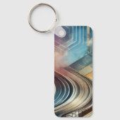 Abstracte Kunst Sleutelhanger (Voorkant)