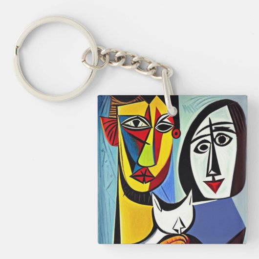Abstracte Kunst Sleutelhanger (voorkant)