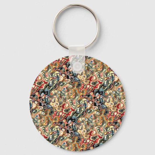 Abstracte Kunst Sleutelhanger (Voorkant)