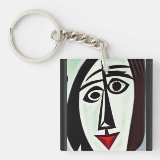Abstracte Kunst Sleutelhanger (voorkant)