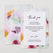 Abstracte kunst Small Business Company Logo Brandi Bedankkaart (Voorkant / Achterkant)