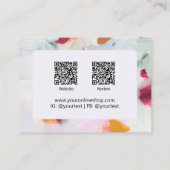 Abstracte kunst Small Business Company Logo Brandi Visitekaartje (Achterkant)