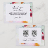 Abstracte kunst Small Business Company Logo Brandi Visitekaartje (Voorkant / Achterkant)