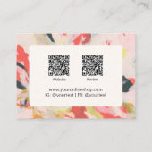 Abstracte kunst Small Business Company Logo Brandi Visitekaartje (Achterkant)