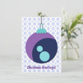 Abstracte Kunst Sneeuw Man Kerstvakantie Flat Kaar Bedankkaart (Staand voorkant)