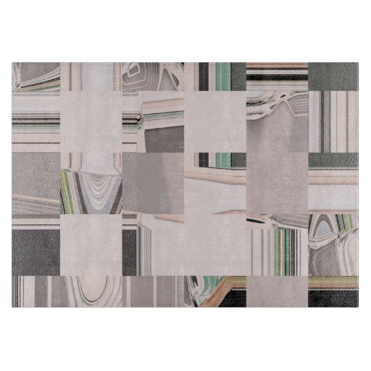 Abstracte kunst snijplank (Voorkant)