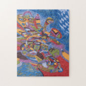 abstracte kunst "Space Octopus" Legpuzzel (Verticaal)