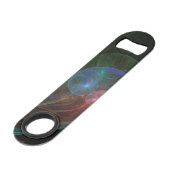 Abstracte kunst Space Wave Speed Flessenopener (Voorkant Gekanteld)