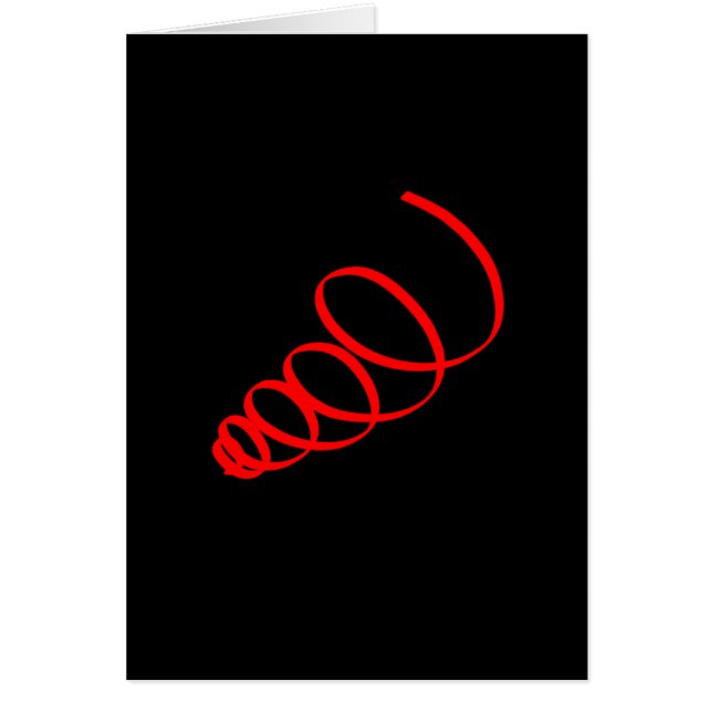 Abstracte Kunst Spiraal Energie Wenskaart (Voorkant)