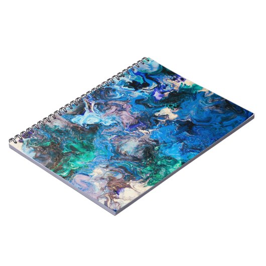 Abstracte kunst spiraal notitieboek (Linkerzijde)