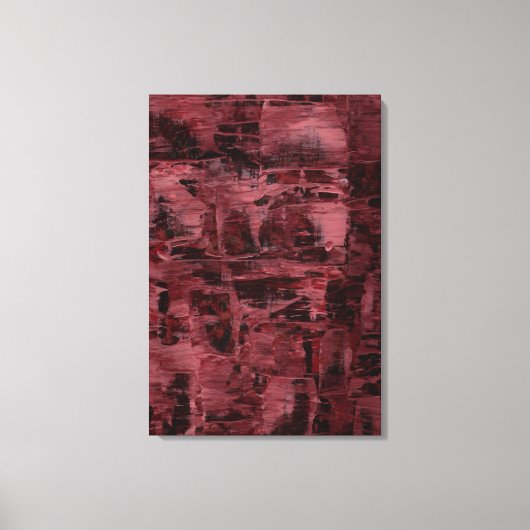 Abstracte Kunst: Statisch Geheugen Canvas Afdruk (Voorkant)