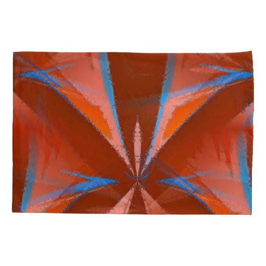 Abstracte Kunst Sterren Patroon Kussensloop (Achterkant-Links)