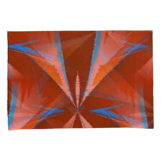 Abstracte Kunst Sterren Patroon Kussensloop (Voorkant-Rechts)