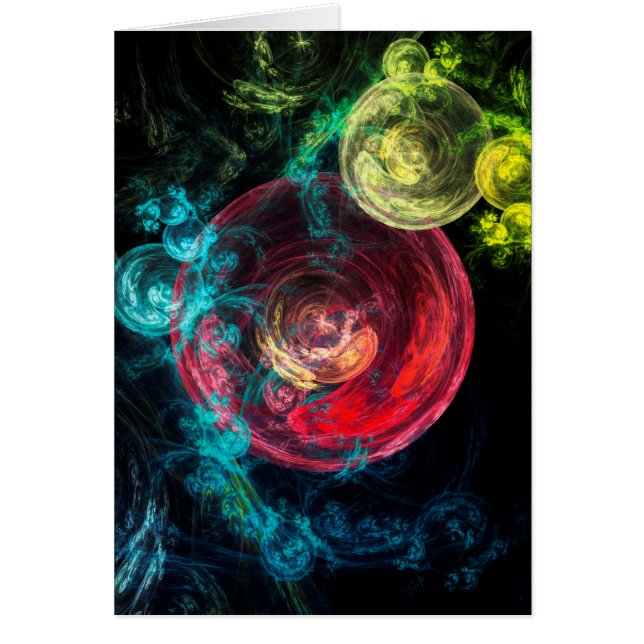 Abstracte Kunst Sterrenstelsels Cirkels (Voorkant)