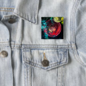 Abstracte Kunst Sterrenstelsels Cirkels Vierkante Button 5,1 Cm (In situ)