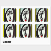 Abstracte Kunst Sticker (Vel)