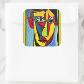 Abstracte Kunst Sticker (Tas)