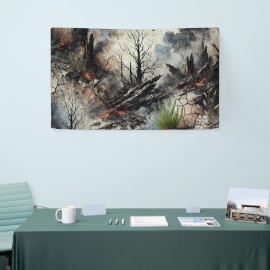 Abstracte Kunst Stoffen Banner (Beurs)