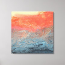 Abstracte Kunst - "Stormy Sunset"