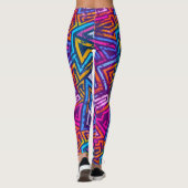 Abstracte kunst - Streetart Leggings - Geometrisch (Achterkant)