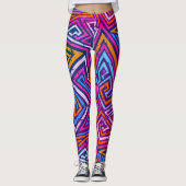 Abstracte kunst - Streetart Leggings - Geometrisch (Voorkant)