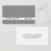 Abstracte kunst | Stripes Wave Visitekaartje (Voorkant / Achterkant)