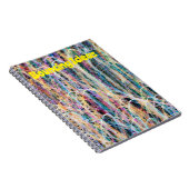 Abstracte Kunst Stuiterende Ideeën Dagboek Notitie Notitieboek (Rechterzijde)