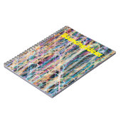 Abstracte Kunst Stuiterende Ideeën Dagboek Notitie Notitieboek (Linkerzijde)