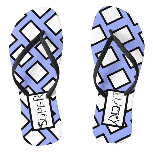Abstracte Kunst Super Lucky Blocks Slippers Teenslippers (Voetbed)