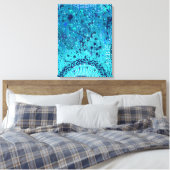 Abstracte Kunst: Symfonie op de Zee Canvas Afdruk (Insitu (Slaapkamer))