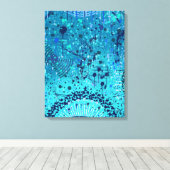 Abstracte Kunst: Symfonie op de Zee Canvas Afdruk (Insitu (Houten vloer))