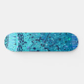 Abstracte Kunst: Symfonie op de Zee Persoonlijk Skateboard (Horizontaal)