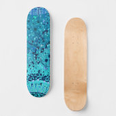 Abstracte Kunst: Symfonie op de Zee Persoonlijk Skateboard (Voorkant)