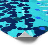Abstracte kunst: Symfonie op zee Poster (Hoek)