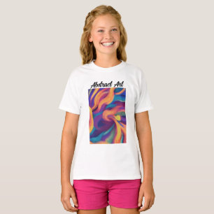 Abstracte kunst t-shirt