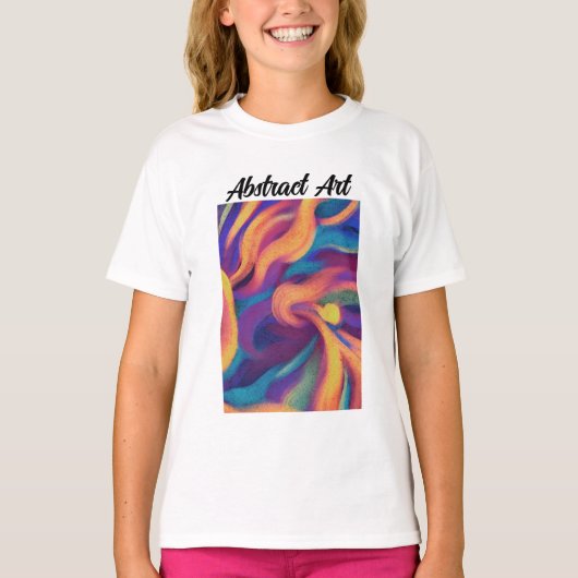 Abstracte kunst t-shirt (Voorkant)
