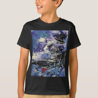 Abstracte kunst t-shirt