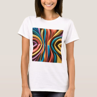 Abstracte kunst t-shirt