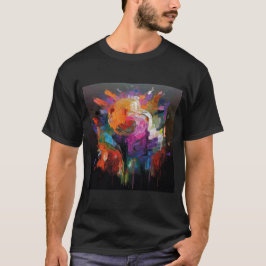 abstracte kunst t-shirt
