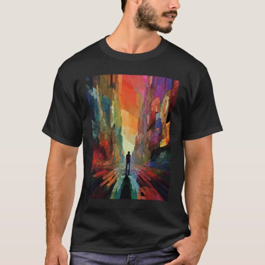 abstracte kunst t-shirt (Voorkant)