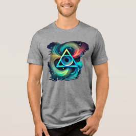 Abstracte kunst T-shirt - Neon Pulse