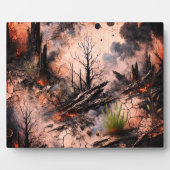 Abstracte kunst tafelblad plaque fotoplaat (Voorkant)