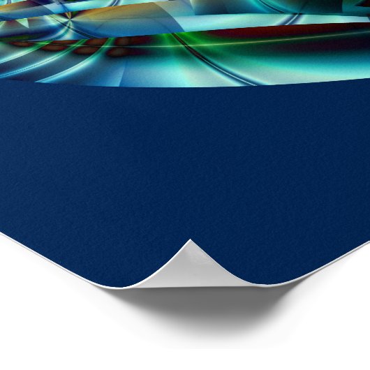 Abstracte kunst Talisman 2 Poster (Hoek)