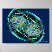 Abstracte kunst Talisman 2 Poster (Voorkant)