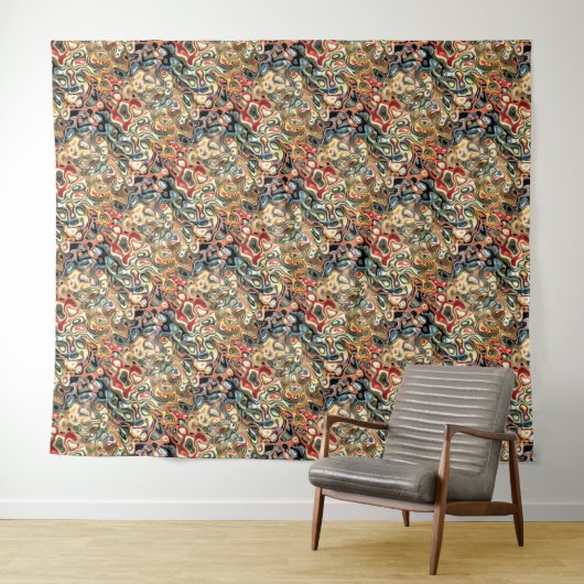 Abstracte Kunst Tapijt Wandkleed (In Situ (horizontaal))