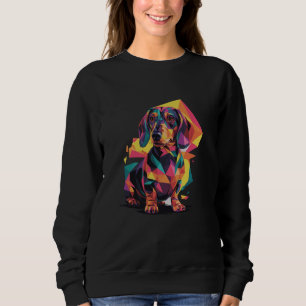 Abstracte Kunst Teckel Hond Teckels Doxie Trui