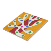 Abstracte Kunst Tegels Tegeltje (Zijkant)